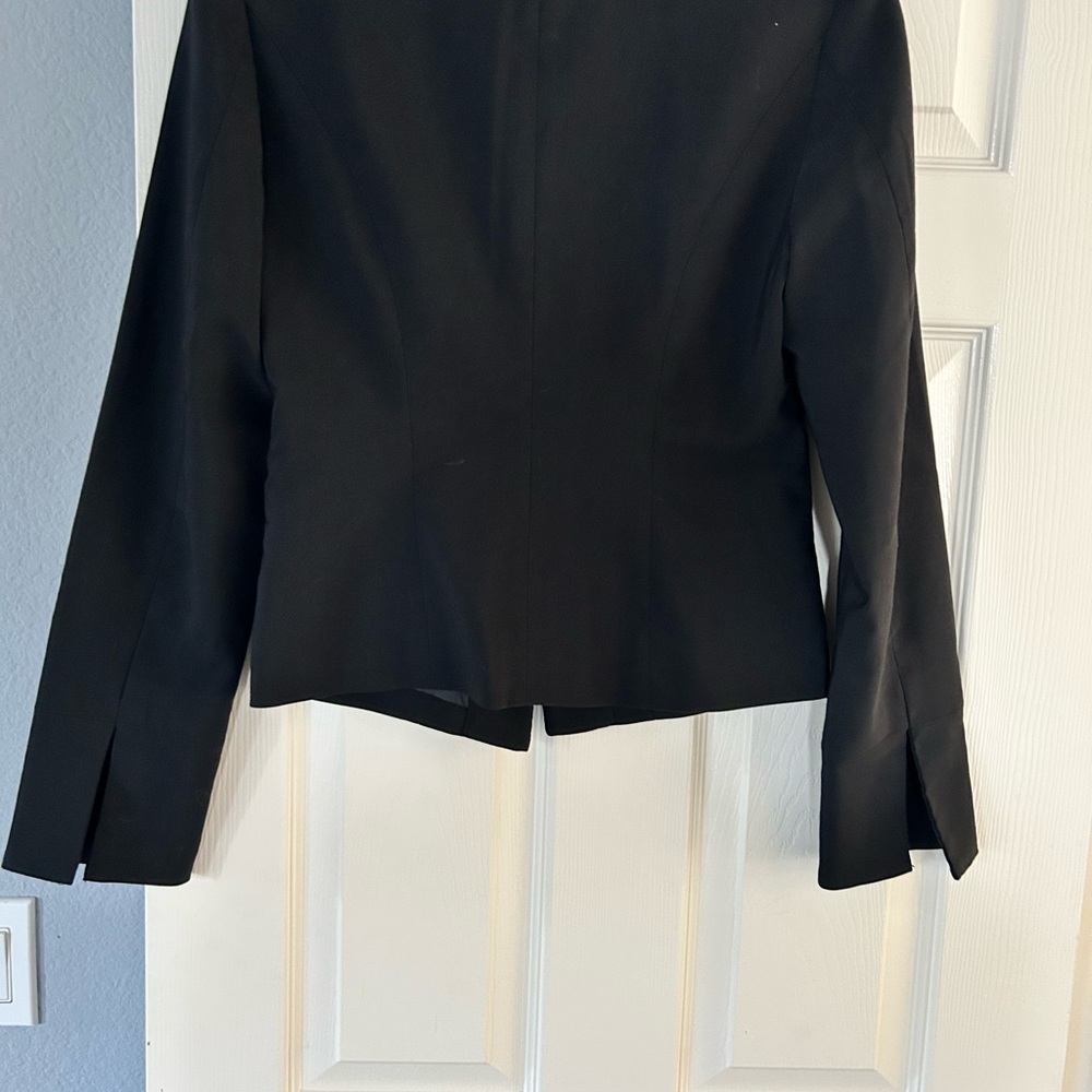Vero‎ Moda Womens Black Single Button Tailored Blazer Split Cuff Size 38 - Picture 3 of 4